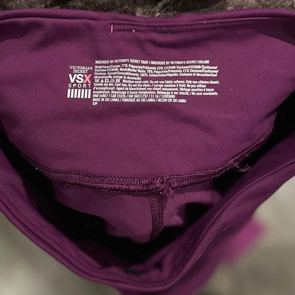 Victorias Secret Dark Purple Leggings - Picture 3 of 3